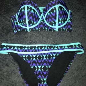 Bright size large swim suit